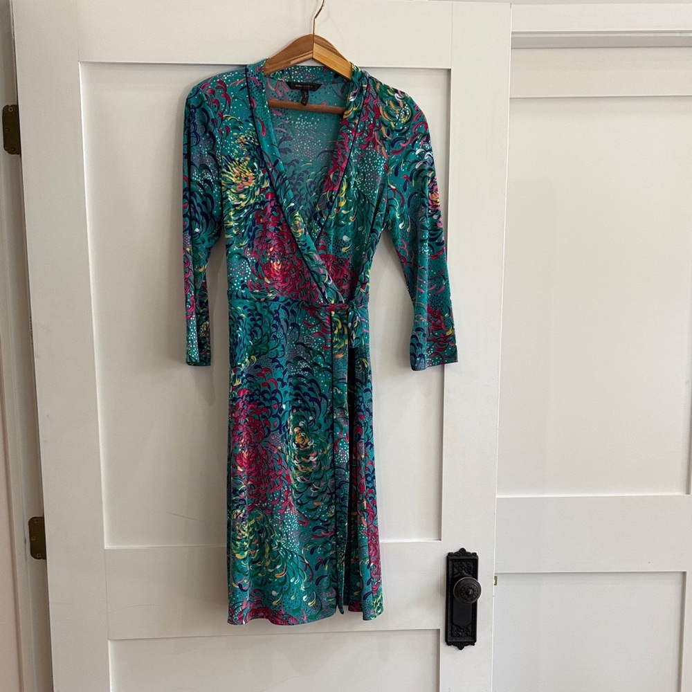 BCBGMaxAzria Multicolor Wrap Dress